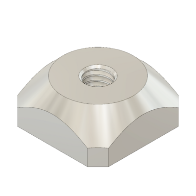 MODULAR SOLUTIONS ZINC PLATED FASTENER<br>M5 SQUARE NUT